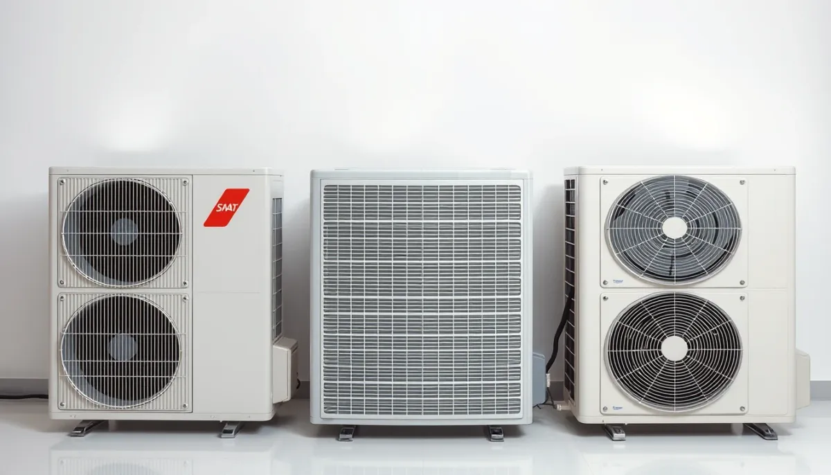 Comparatif visuel entre trois pompes à chaleur : Atlantic Alféa, Mitsubishi Ecodan et Daikin Altherma