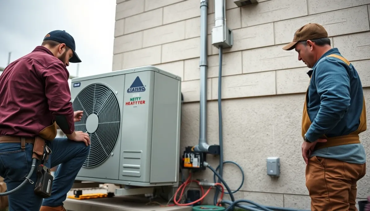 Installation d'une pompe à chaleur Daikin Altherma par des techniciens qualifiés