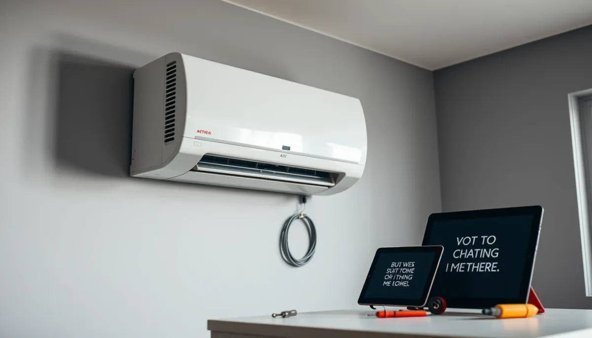 Installation d'un système de climatisation réversible avec outils et devis