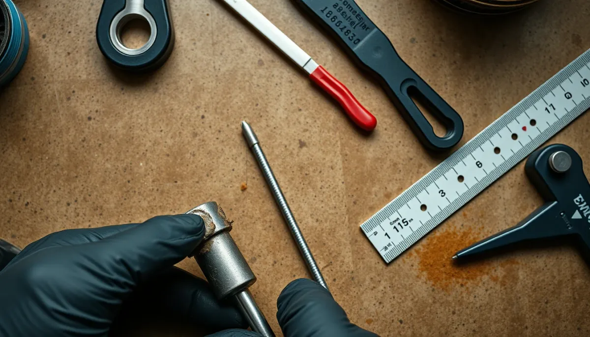 Comparaison entre une anode en magnésium usée et une anode neuve lors du contrôle