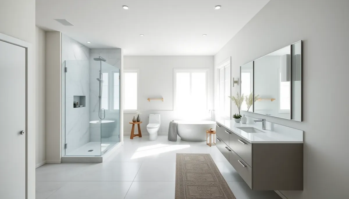 Rénovation complète d'une salle de bains de 10 m² : quel budget prévoir ?